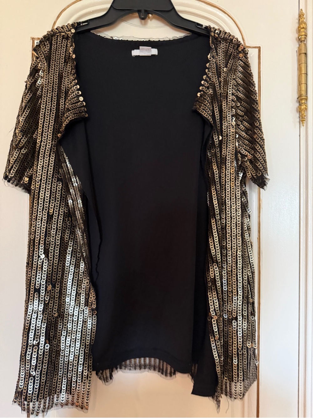 Bar III Black Top /cardigan with Scoop Neck